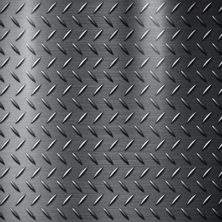 Diamond cut steel plate for a backgroundの写真素材