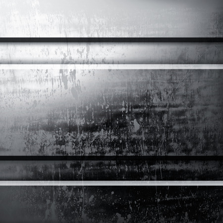 The grey grunge metal background with copy spaceの写真素材