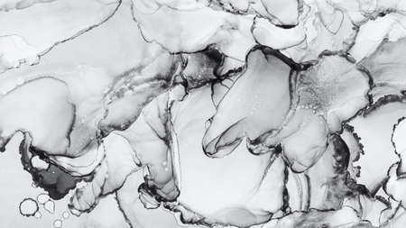 Closeup of black and white abstract texture, trendy wallpaper. Art for design project as background for invitation or greeting cards, flyer, poster, presentation, wrapping paperの写真素材