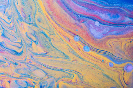 Closeup of multicolor abstract texture. Hand painted beautiful pattern, wallpaper or background for print design as invitation or greeting cards.の写真素材