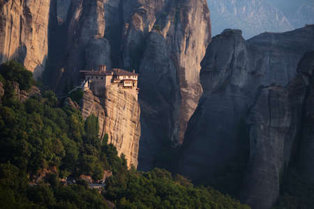Beautiful landscape with amazing old monasteries of Meteora, Kalabaka, Greece
