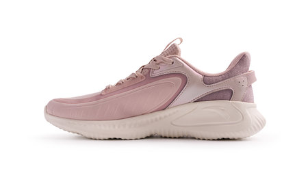 Sport shoes or sneakers for street style, running, jogging or gym isolated on white backgroundの写真素材