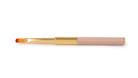 Elegance nail art brush on white backgroundの写真素材