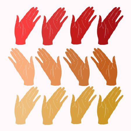 pattern with waving palms on white background for wallpaper or cardのイラスト素材