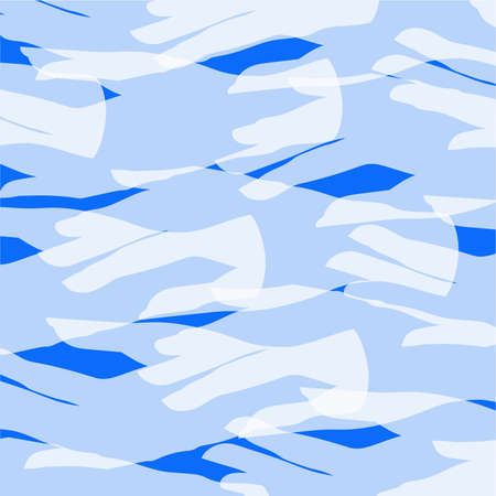 pattern with a silhouette of white hands on a blue backgroundのイラスト素材