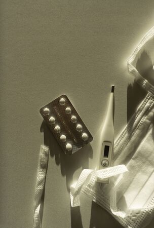 Medical concept light  with bright lighting and contrasting shadows.の写真素材