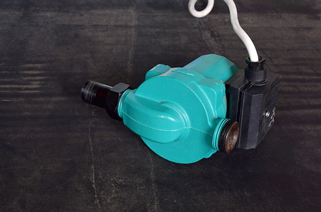 Booster pump to increase and stabilizing the pressure in the pipes.の写真素材