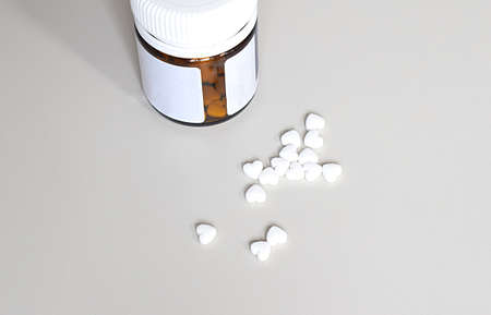 Heart-shaped tablets for the prevention of heart and vascular diseases and the maintenance of...