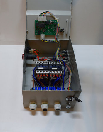 ATS generator control unit in open form in case of unexpected power outages.