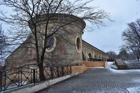 Powder Tower and arcade in Odessa near the port.の写真素材