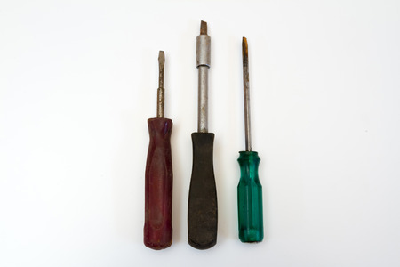 Misc Old screwdriver stacked on each otherの写真素材