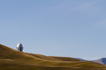 Observatory in the mountains of Kazakhstan on a high plateauの写真素材