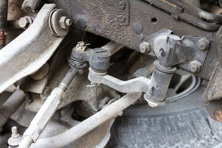 Automotive pendulum and tips on the running of an old SUVの写真素材