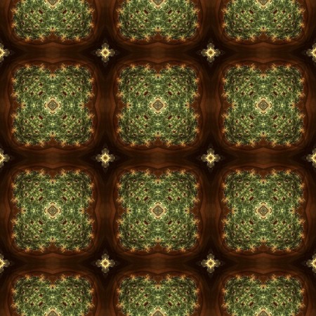Kaleidoscopic wallpaper tiles