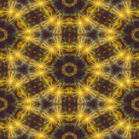 Kaleidoscopic wallpaper tiles