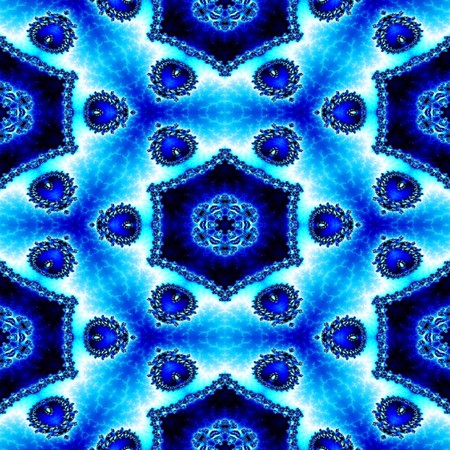Kaleidoscopic wallpaper tiles