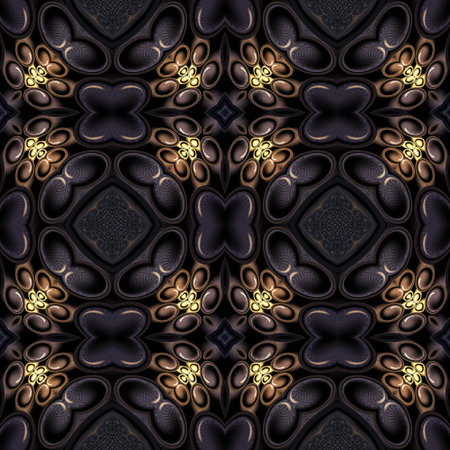 Kaleidoscopic wallpaper tiles