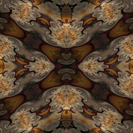 Kaleidoscopic wallpaper tiles