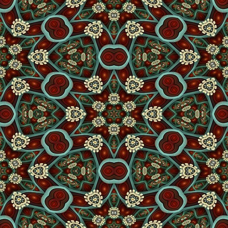 Kaleidoscopic wallpaper tiles