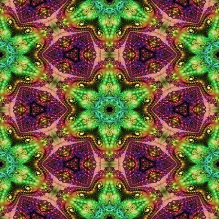 Kaleidoscopic wallpaper tiles