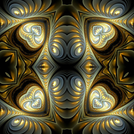 Kaleidoscopic wallpaper tiles