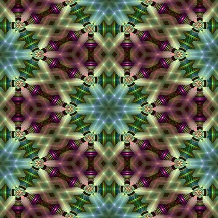 Kaleidoscopic wallpaper tiles