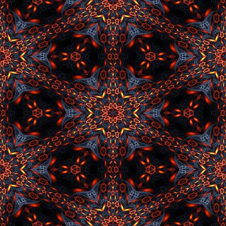 Kaleidoscopic wallpaper tiles