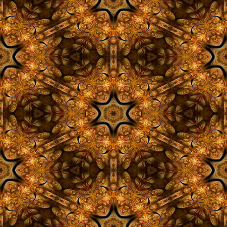 Kaleidoscopic wallpaper tiles