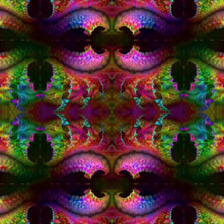 Kaleidoscopic wallpaper tilesの写真素材