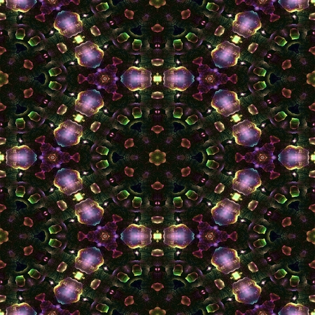 Kaleidoscopic wallpaper tiles