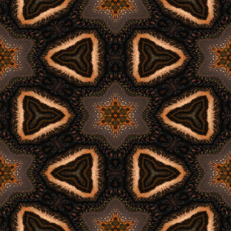 Kaleidoscopic wallpaper tiles