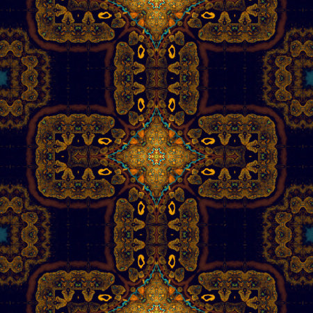 Kaleidoscopic wallpaper tiles
