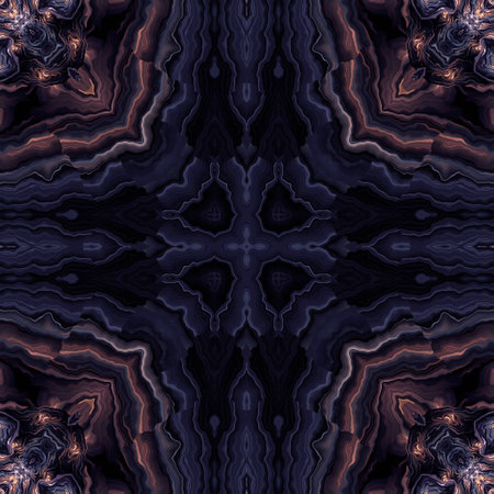 Kaleidoscopic wallpaper tiles