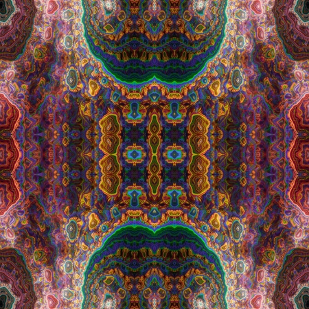 Kaleidoscopic wallpaper tiles