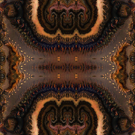 Kaleidoscopic wallpaper tiles