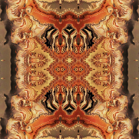 Kaleidoscopic wallpaper tiles