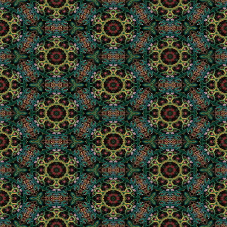 Kaleidoscopic wallpaper tiles