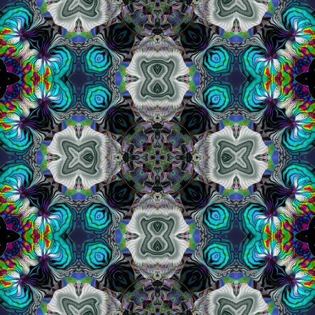Kaleidoscopic wallpaper tilesの写真素材