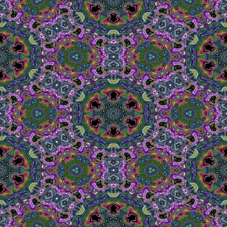 Kaleidoscopic wallpaper tiles