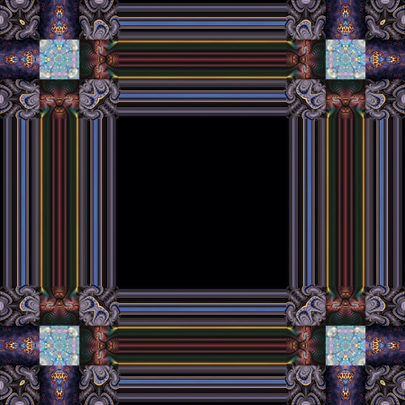 Kaleidoscopic wallpaper tilesの写真素材