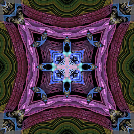 Kaleidoscopic wallpaper tilesの写真素材