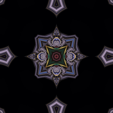 Kaleidoscopic wallpaper tilesの写真素材