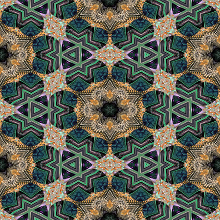 Kaleidoscopic wallpaper tiles