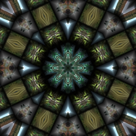 Kaleidoscopic wallpaper tilesの写真素材