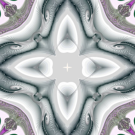 Kaleidoscopic wallpaper tilesの写真素材