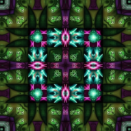 Kaleidoscopic wallpaper tilesの写真素材