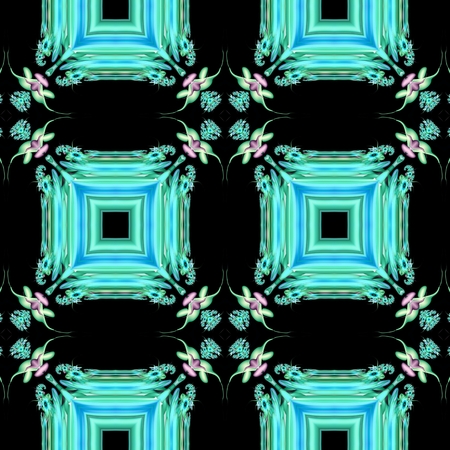 Kaleidoscopic wallpaper tiles