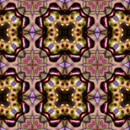 Kaleidoscopic wallpaper tiles
