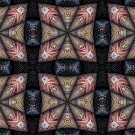 Kaleidoscopic wallpaper tiles