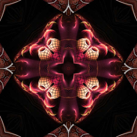 Kaleidoscopic wallpaper tiles